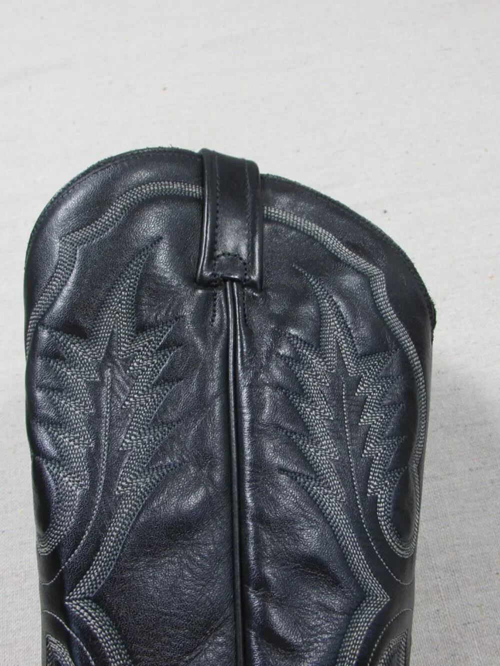 Tony Lama Black Leather Cowboy Boots Men's Size 9.5 D Made in USA 2007